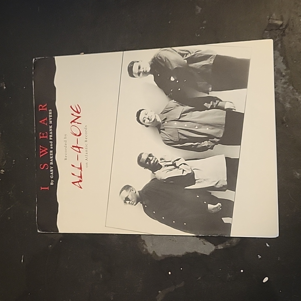 VINTAGE Music Sheets All-4-One I Swear 90s